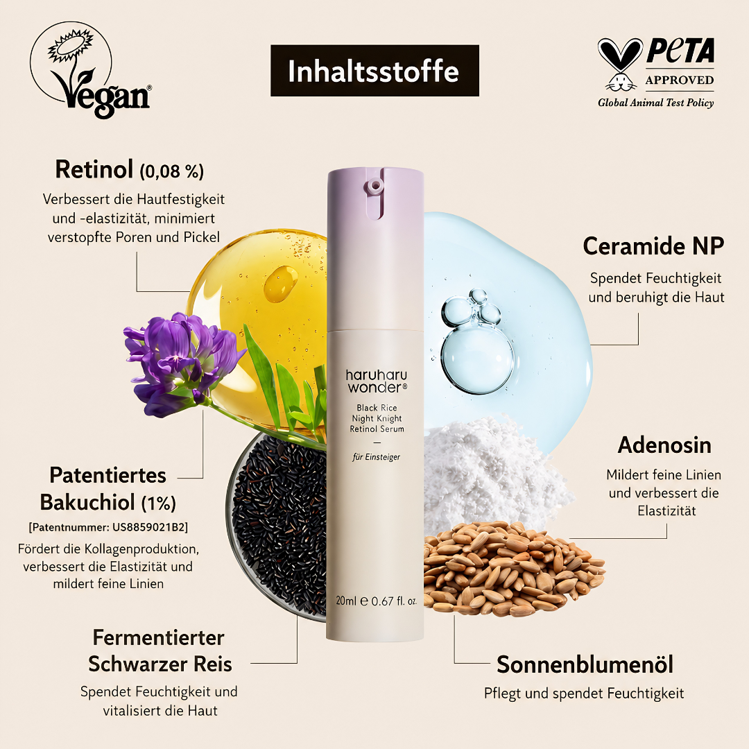 Black Rice Night Knight Retinol Serum 20 ml