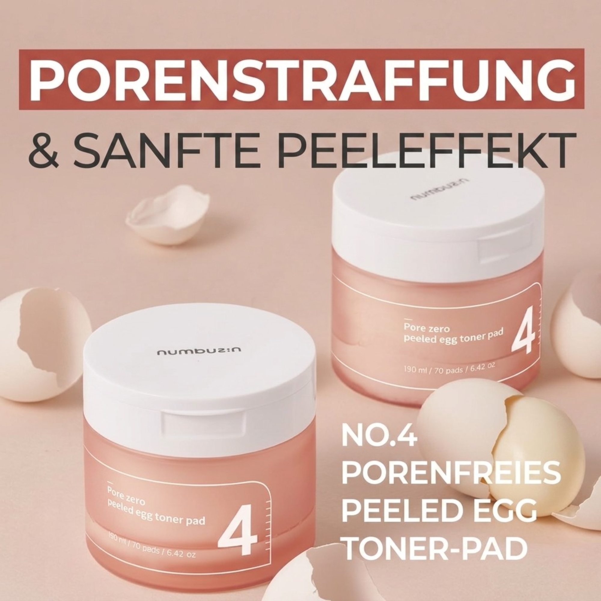 No.4 Pore Zero 'Peeled Egg' Toner Pad (70 pcs)