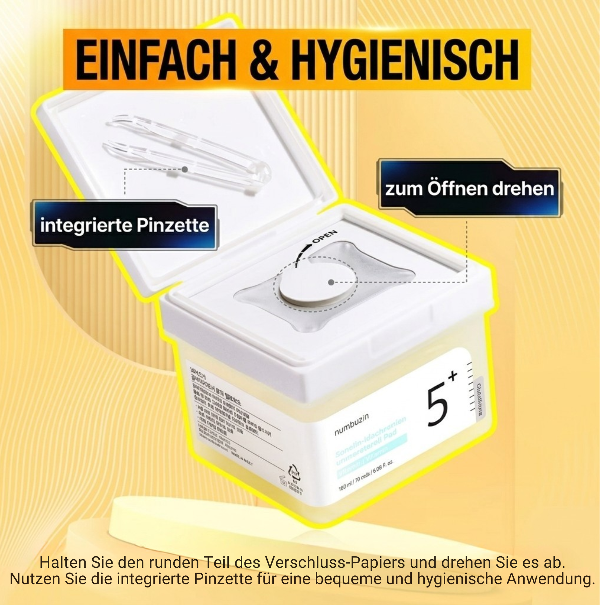No.5+ Vitamin-Niacinamide Concentrated Pad (70 pcs)