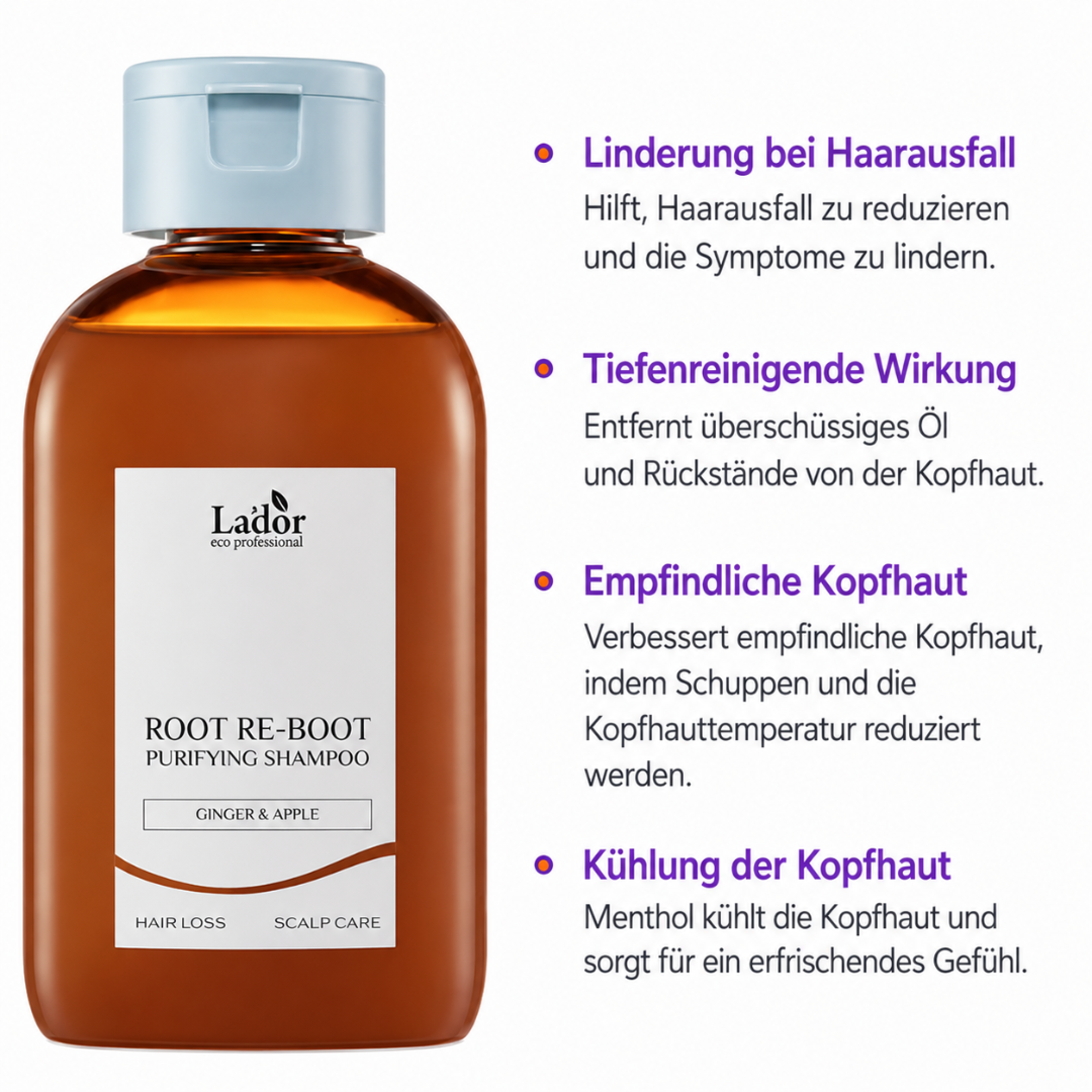 Root Re-Boot Purifying Shampoo (Ginger & Apple) 300 ml