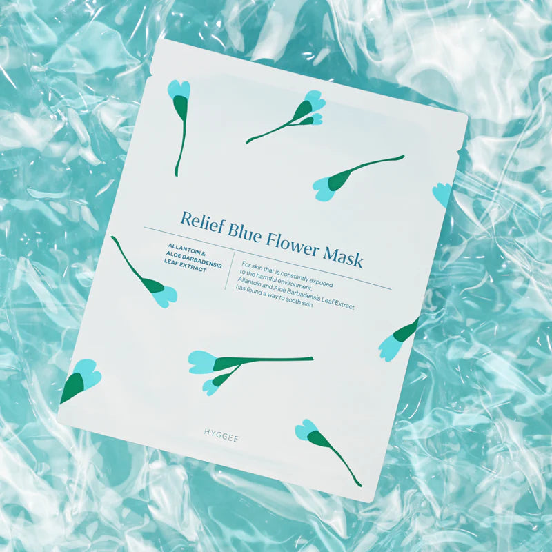 Hyggee Relief Blue Flower Mask (1pcs)