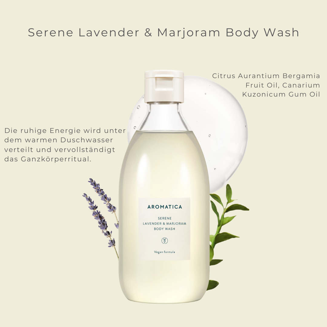 Serene Body Wash Lavender &amp; Marjoram 300ml