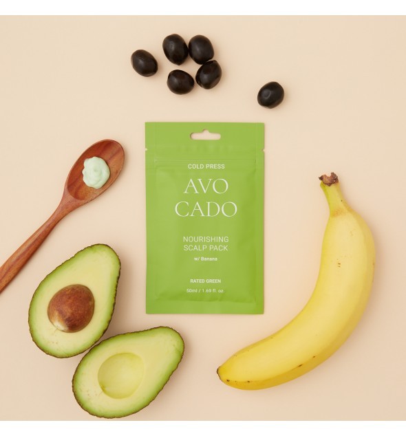 Cold press avocado nourishing scalp pack w/banana 50ml