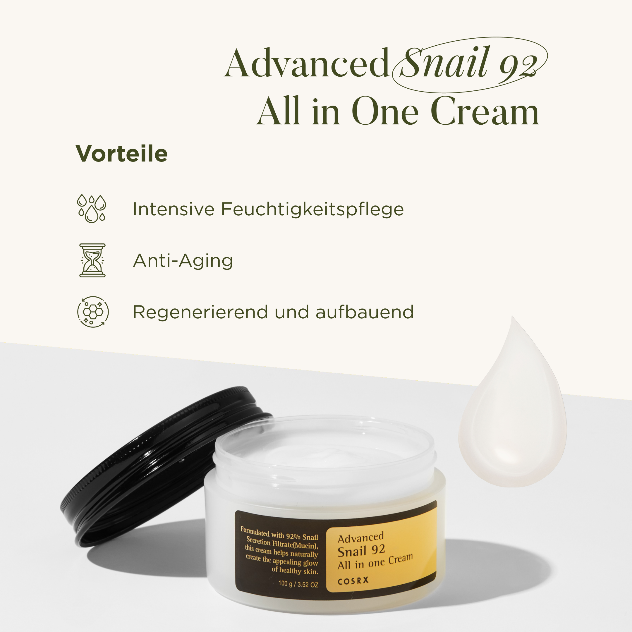 Advanced Snail 92 All In One Cream 100ml