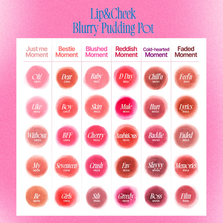 Lip&Cheek Blurry Pudding Pot 5g