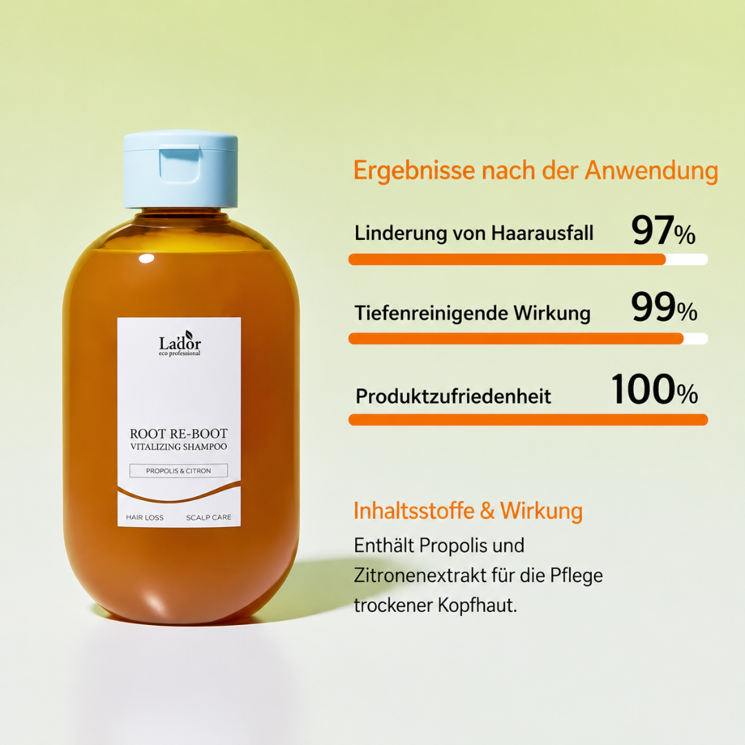 Lador Root Re-Boot Vitalizing Shampoo (Propolis & Citrus) (300ml)