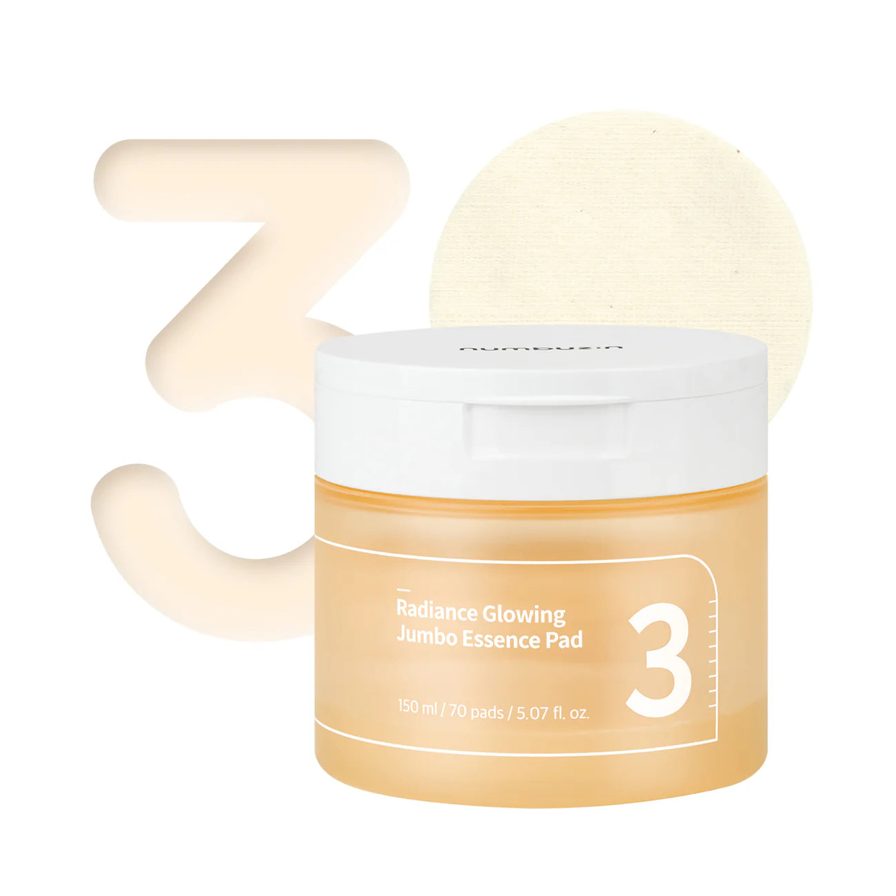 No.3 Radiance Glowing Jumbo Essence Pad 70pads(150ml)